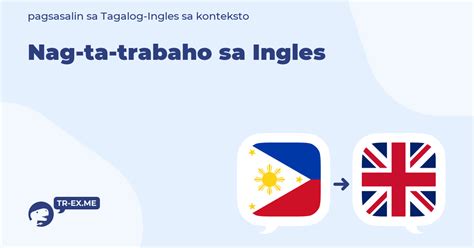 may trabaho in english|Translate Filipino to English .